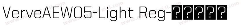 VerveAEW05-Light Reg字体转换